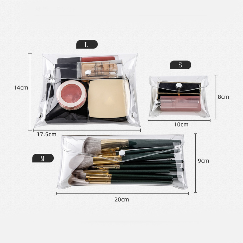 transparent pvc cosmetic bag, view 11 - MRSLM