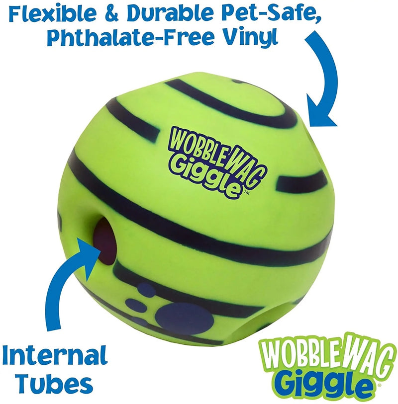 giggle glow ball dog toy, view 4 - MRSLM