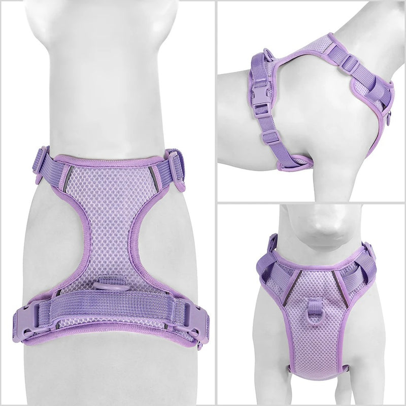 Reflective no-pull mesh nylon dog harness, view 8 - MRSLM