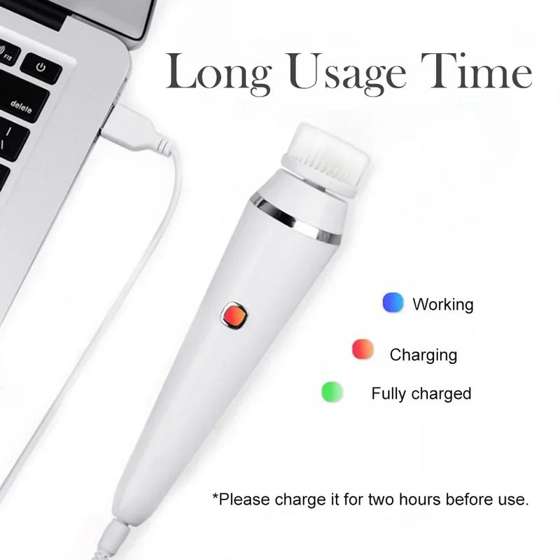 4-in-1 electric facial cleansing brush, view 6 - MRSLM