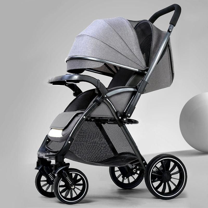 Bi-directional High Landscape Baby Stroller - Lightweight and Foldable