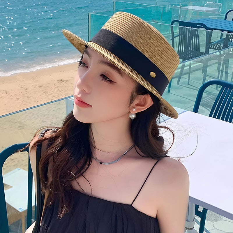 women's straw sun hat, view 6 - MRSLM