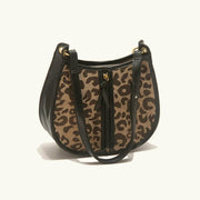 leopard saddle shoulder bag, view 10 - MRSLM