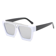 Gradient lens shield sunglasses, view 2 - MRSLM