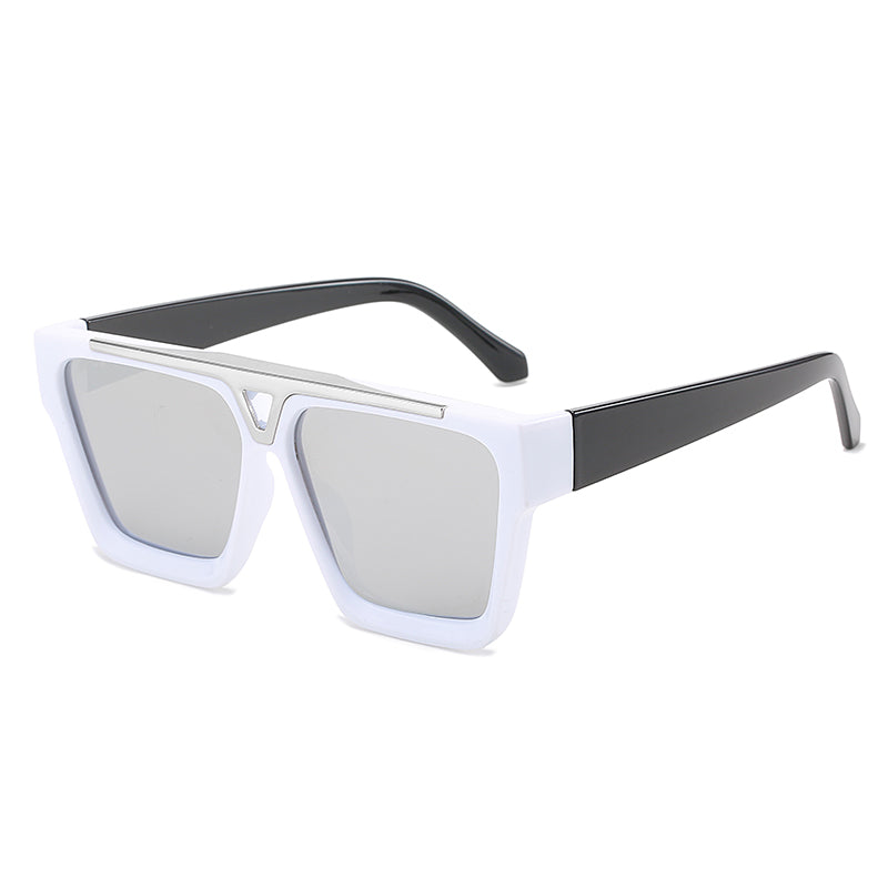 Gradient lens shield sunglasses, view 2 - MRSLM