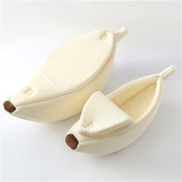 banana shape soft pet bed, view 2 - MRSLM