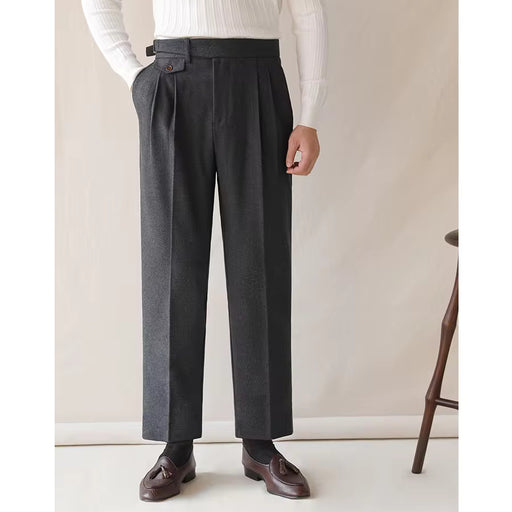 men's high waist suit pants, view 3 - MRSLM