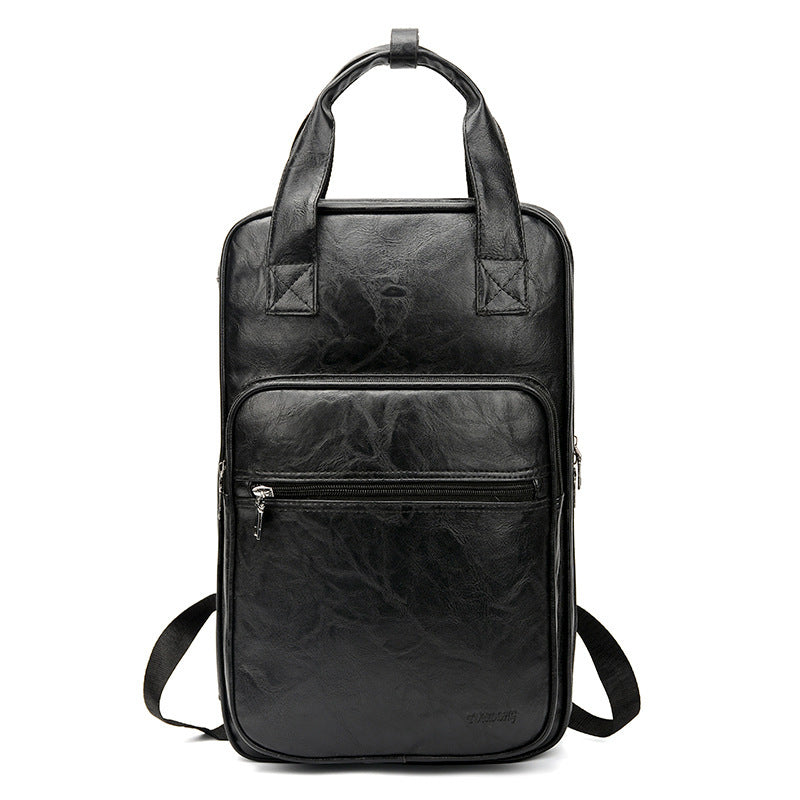 PU leather backpack, view 3 - MRSLM