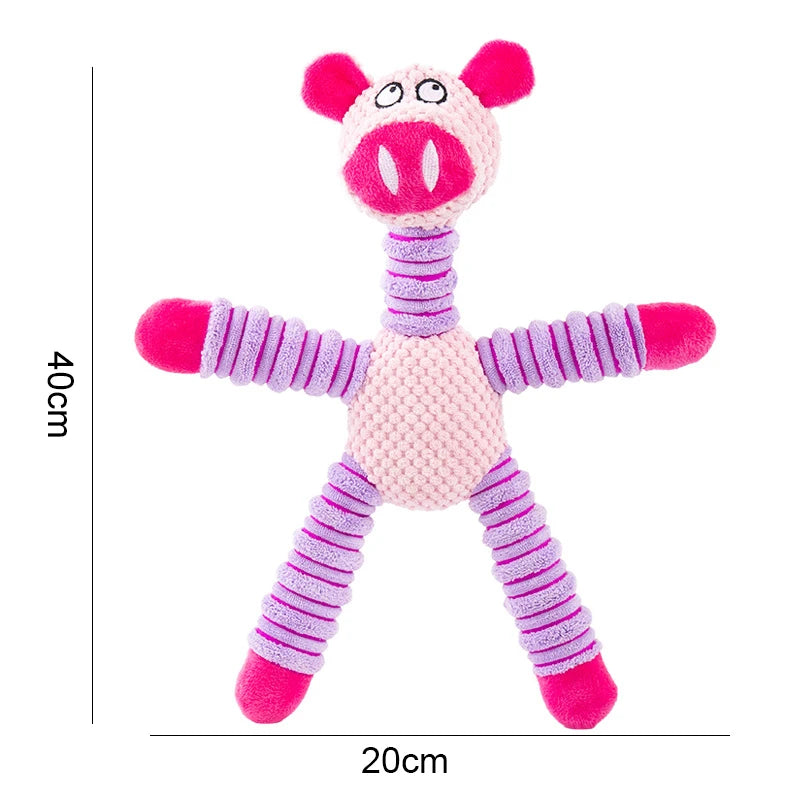 cute animal plush puzzle toy, view 4 - MRSLM