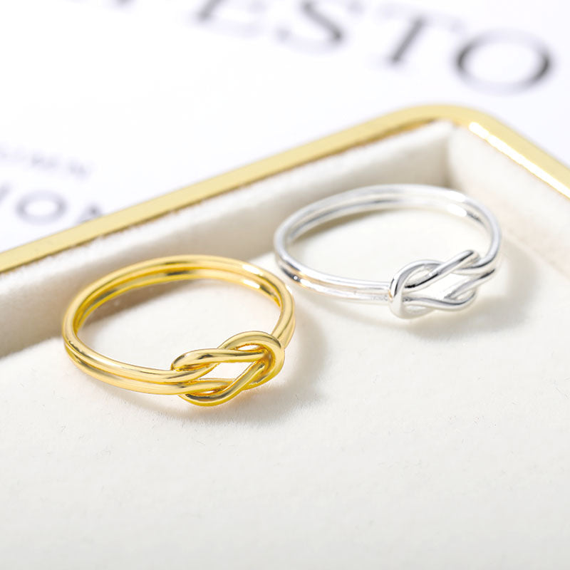 stainless steel gold twist ring, view 6 - MRSLM