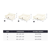 Warm plush cat and dog bed, view 7 - MRSLM