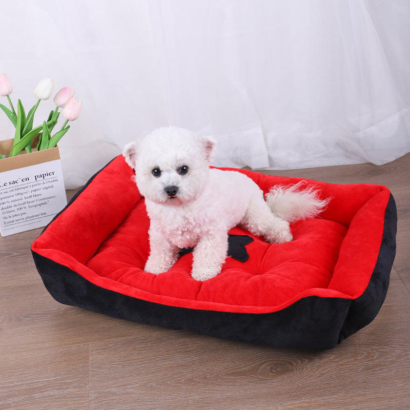 cozy plush dog bed, view 5 - MRSLM