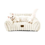 Warm plush cat and dog bed, view 2 - MRSLM