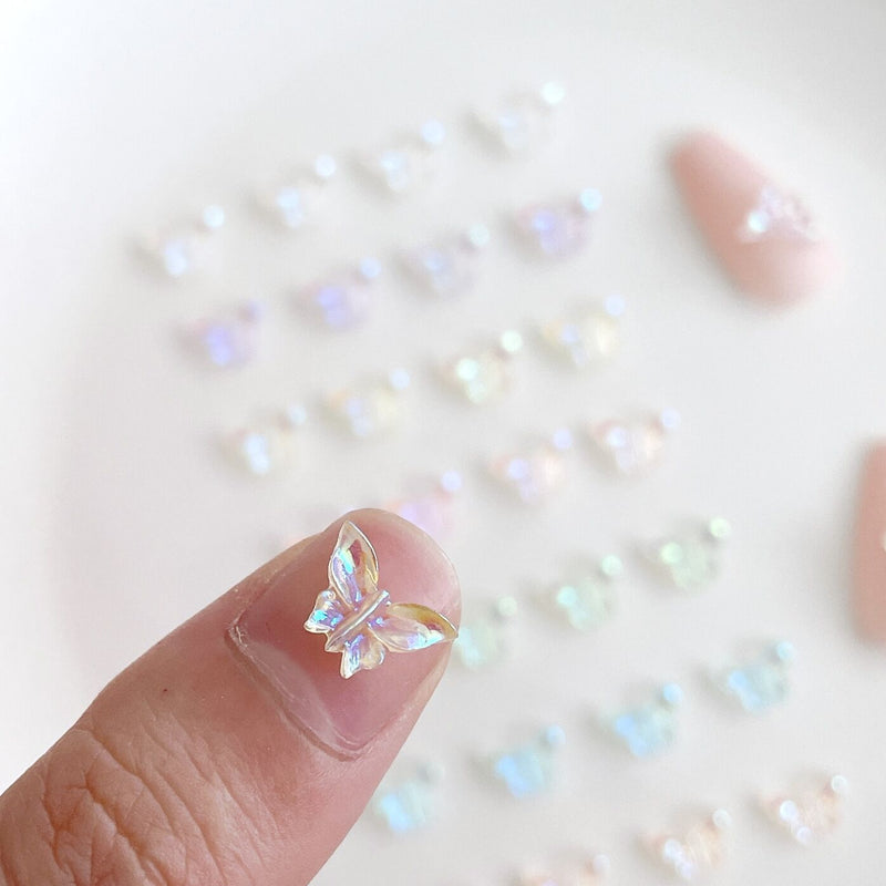 butterfly nail charms, view 5 - MRSLM