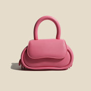 genuine leather macaron handbag, view 4 - MRSLM