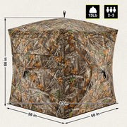 Lightweight camouflage camping tent, view 2 - MRSLM