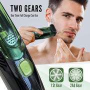 cordless men's beard trimmer with vacuum, view 3 - MRSLM