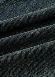 high waist vintage straight denim pants, view 6 - MRSLM