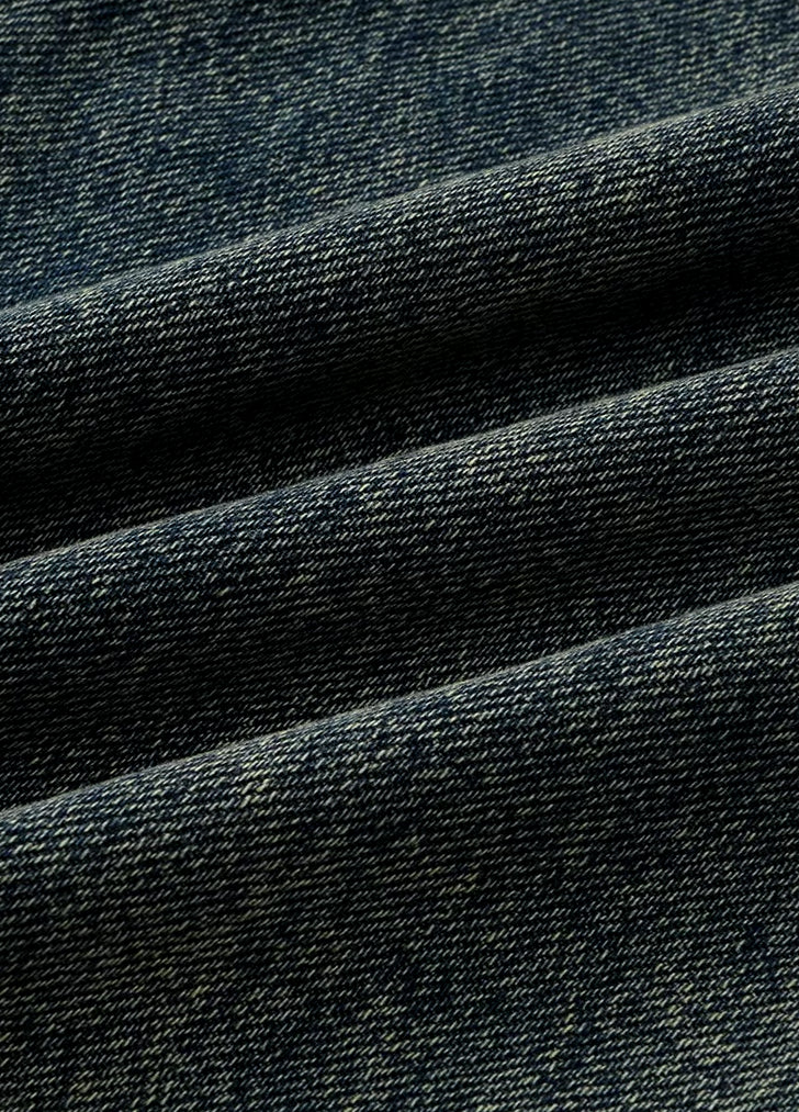 high waist vintage straight denim pants, view 6 - MRSLM