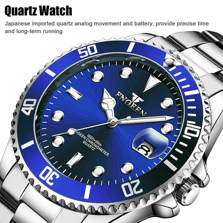 Men's Watch Relojes De Hombre Stainless Steel Quartz Luminous Classic Watches