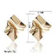 Vintage square statement earrings, view 8 - MRSLM