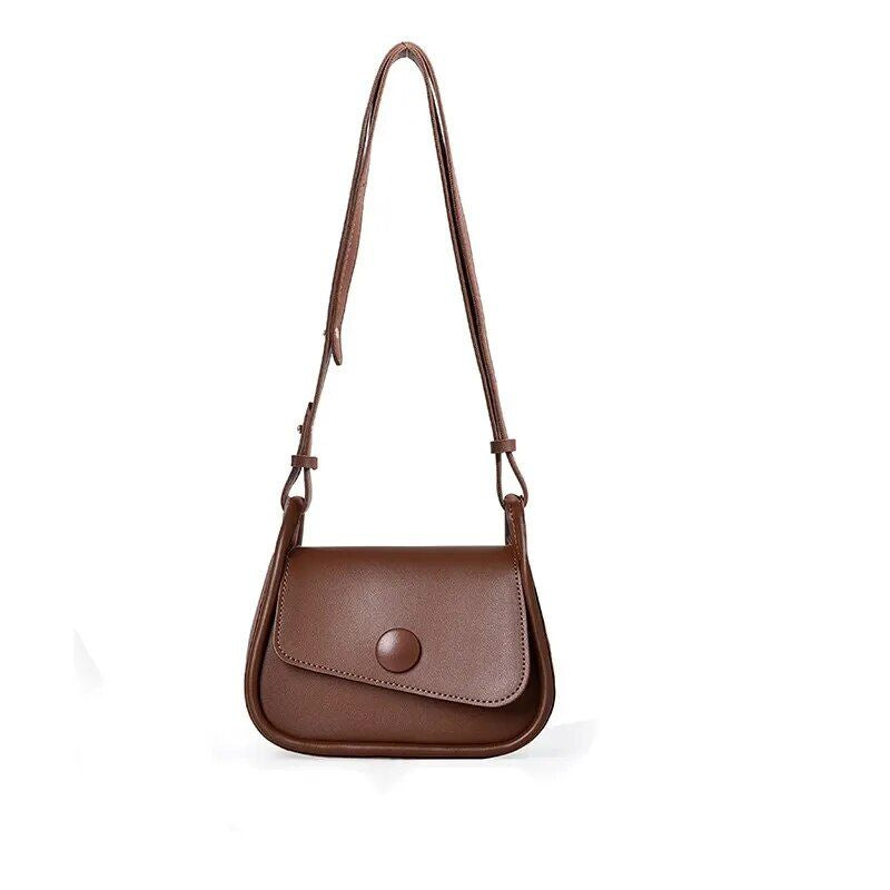 elegant square PU leather crossbody bag, view 5 - MRSLM