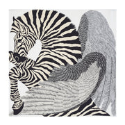 90cm silk blend square scarf, view 3 - MRSLM