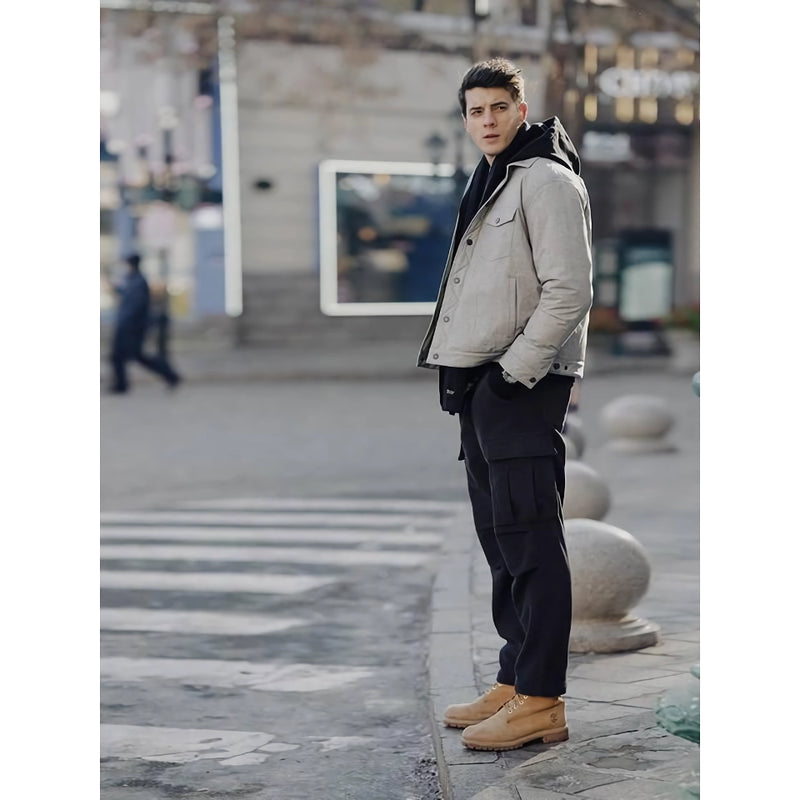 oversize fleece lined corduroy cargo pants, view 5 - MRSLM
