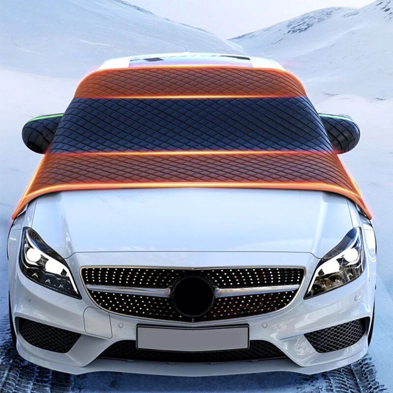 All-Season Car Windshield Protector Cover - Oxford Cloth Snow, Ice, and Sun Shield