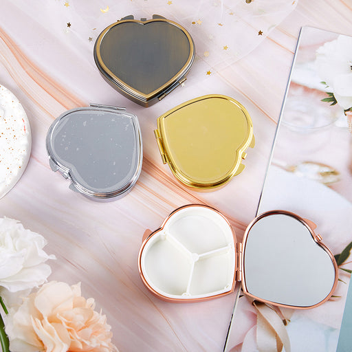 heart-shaped metal pill box - MRSLM