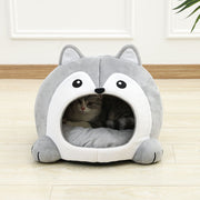 cozy plush cat bed and lounger, view 7 - MRSLM