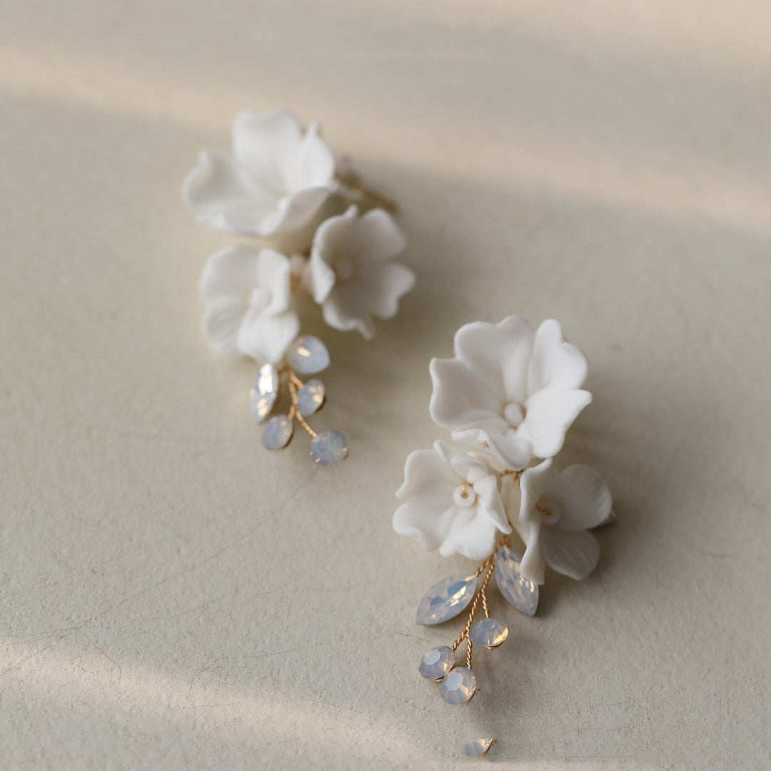 European Style Handmade Earrings Opal