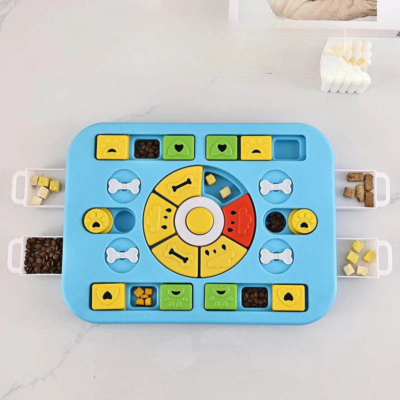 interactive dog puzzle toy slow feeder, view 6 - MRSLM