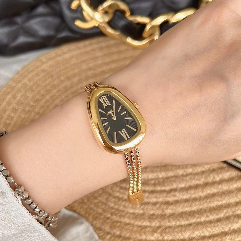 snake head tassel chain watch, view 2 - MRSLM