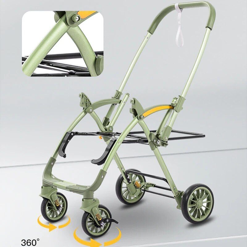 Bi-directional High Landscape Baby Stroller - Lightweight and Foldable