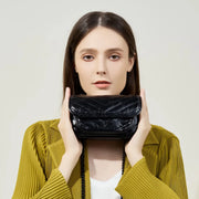 small square leather crossbody bag, view 10 - MRSLM