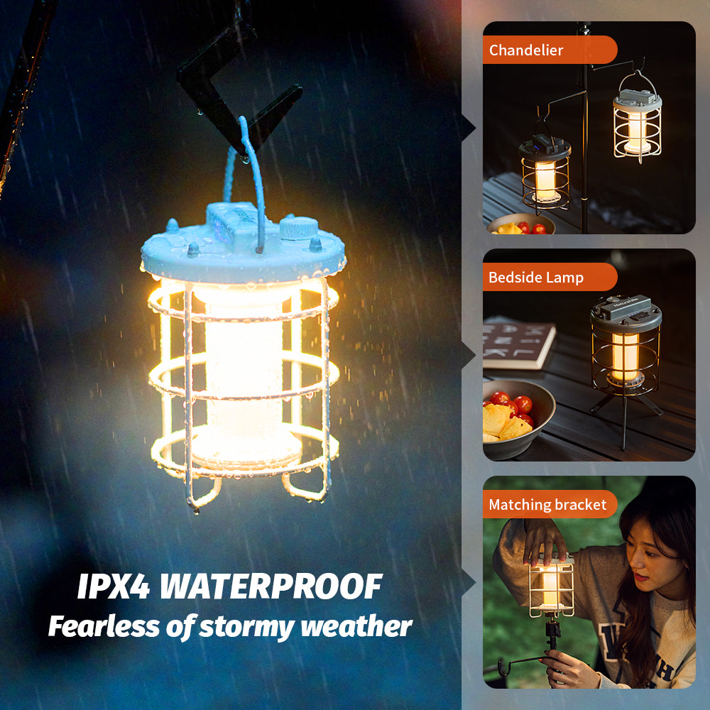 Portable LED Camping Lantern: Waterproof & Rechargeable