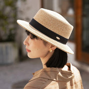 women's straw sun hat, view 3 - MRSLM