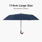 automatic wooden handle umbrella, view 9 - MRSLM