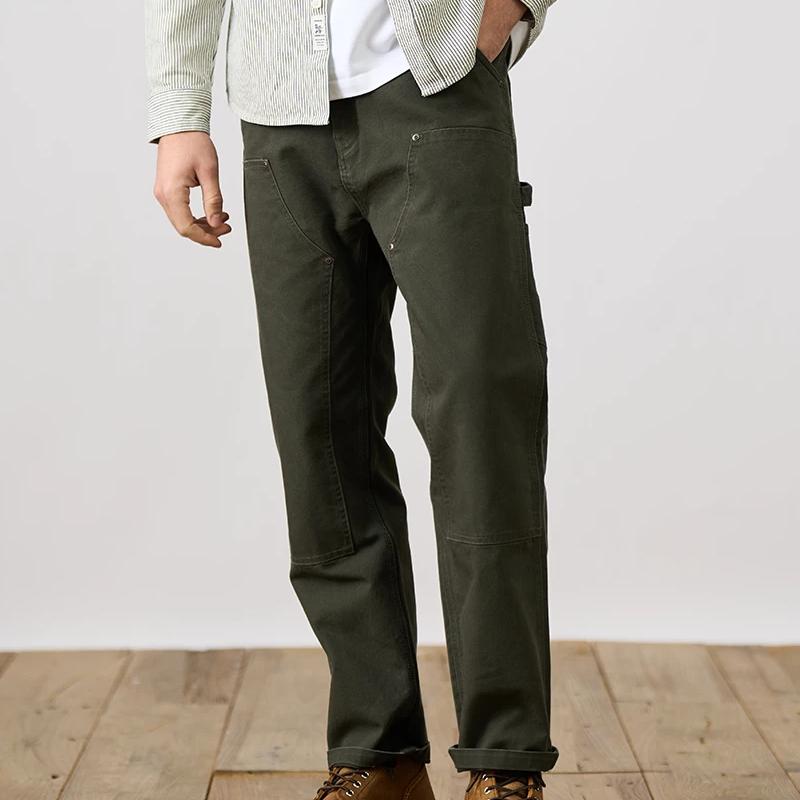 men's loose straight tactical cargo pants - MRSLM