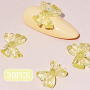 candy pink bow nail charms, view 5 - MRSLM