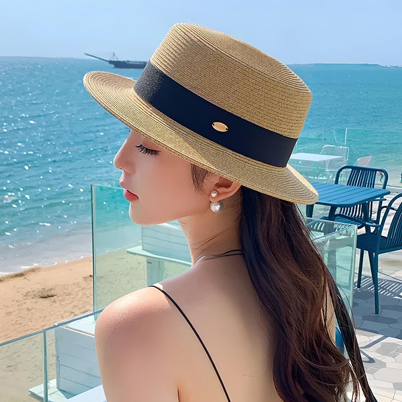 women's straw sun hat, view 7 - MRSLM