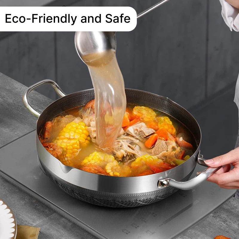 stainless steel non-stick frying pan, view 4 - MRSLM