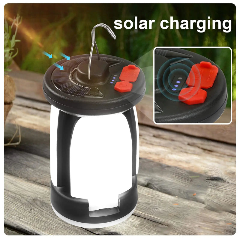 rechargeable solar led camping lantern, view 5 - MRSLM