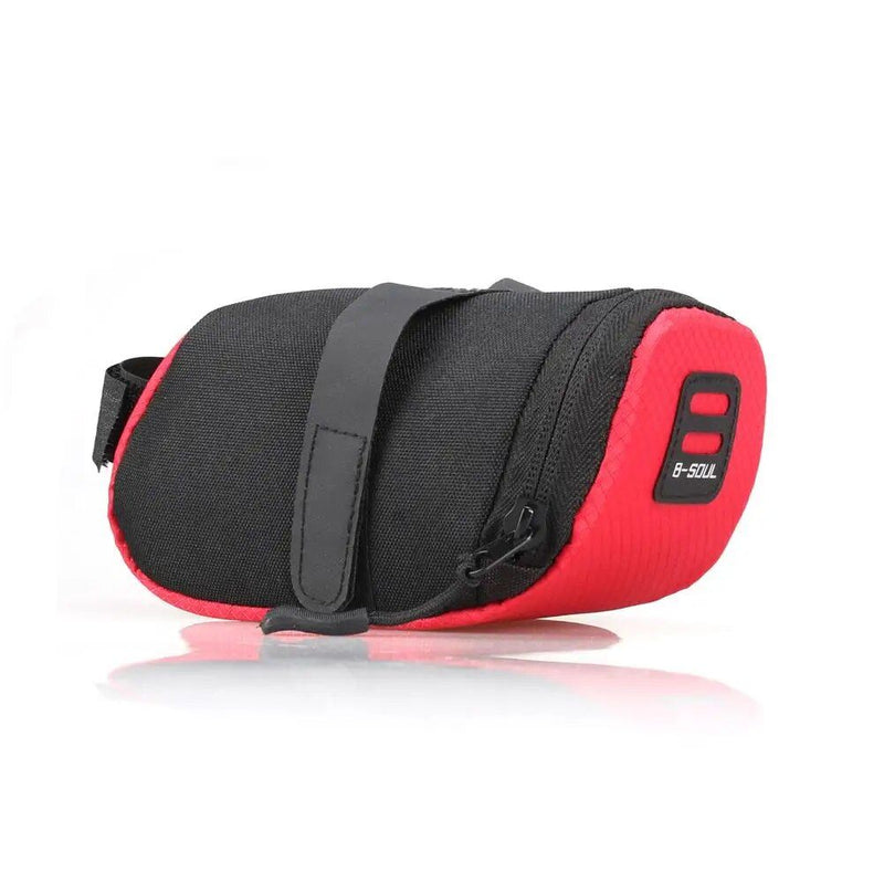 compact reflective cycling saddle bag, view 5 - MRSLM