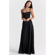 lace-up formal dress, view 13 - MRSLM