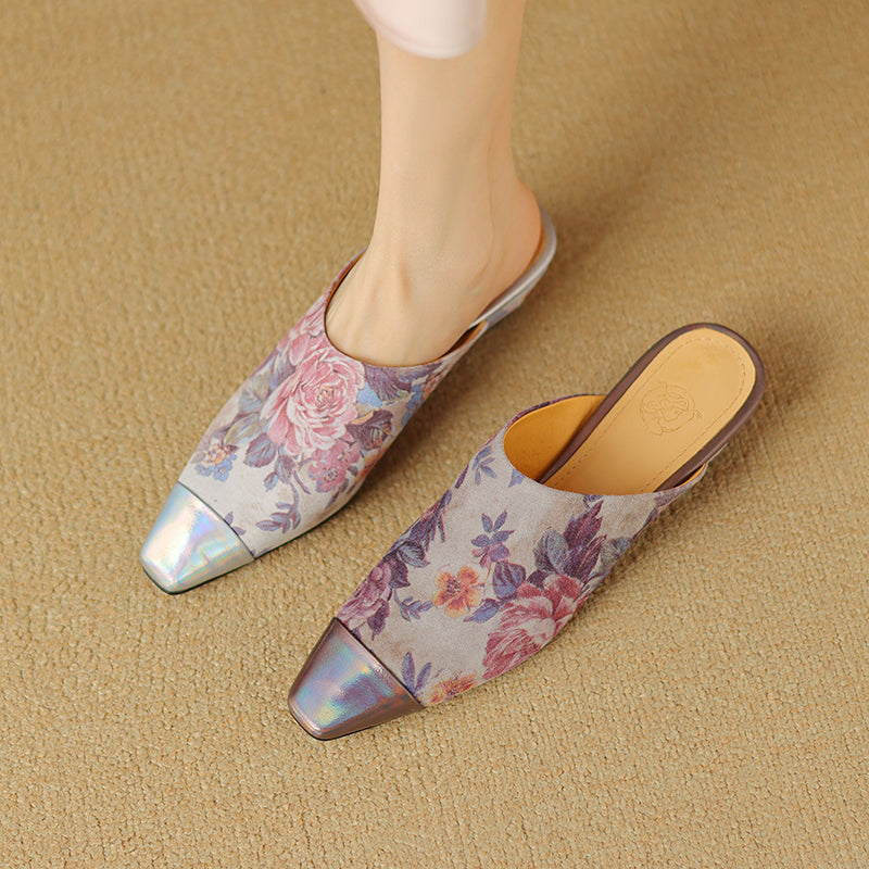 suede mule slippers, view 17 - MRSLM