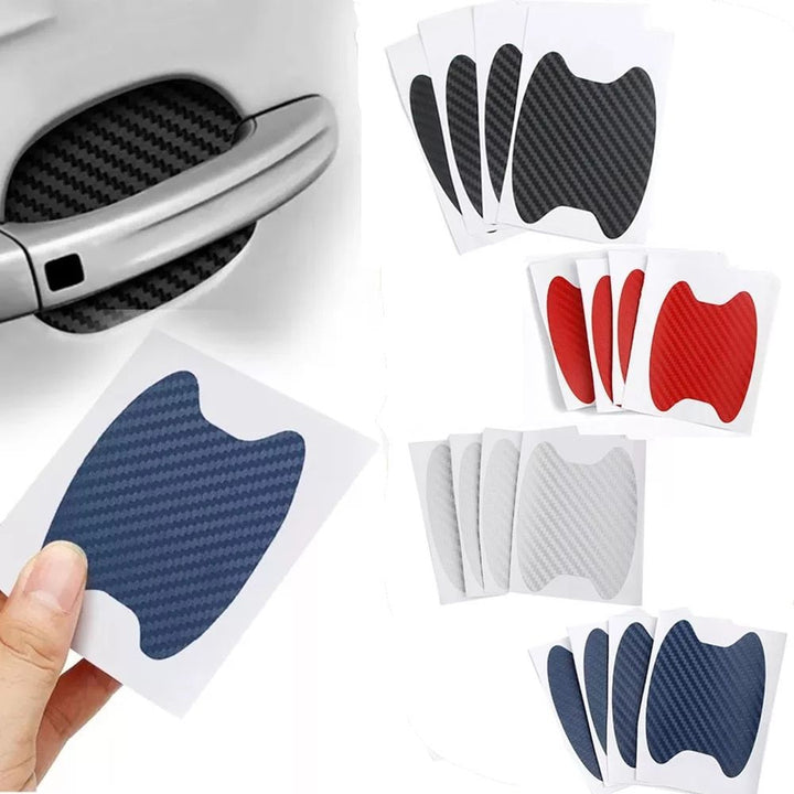 Carbon Fiber Car Door Protective Stickers - 4Pcs/Set