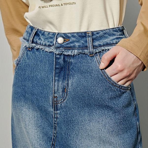 Saia maxi vintage estilo streetwear