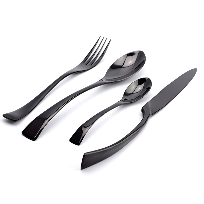 Klassisches Besteckset „Black Rose“